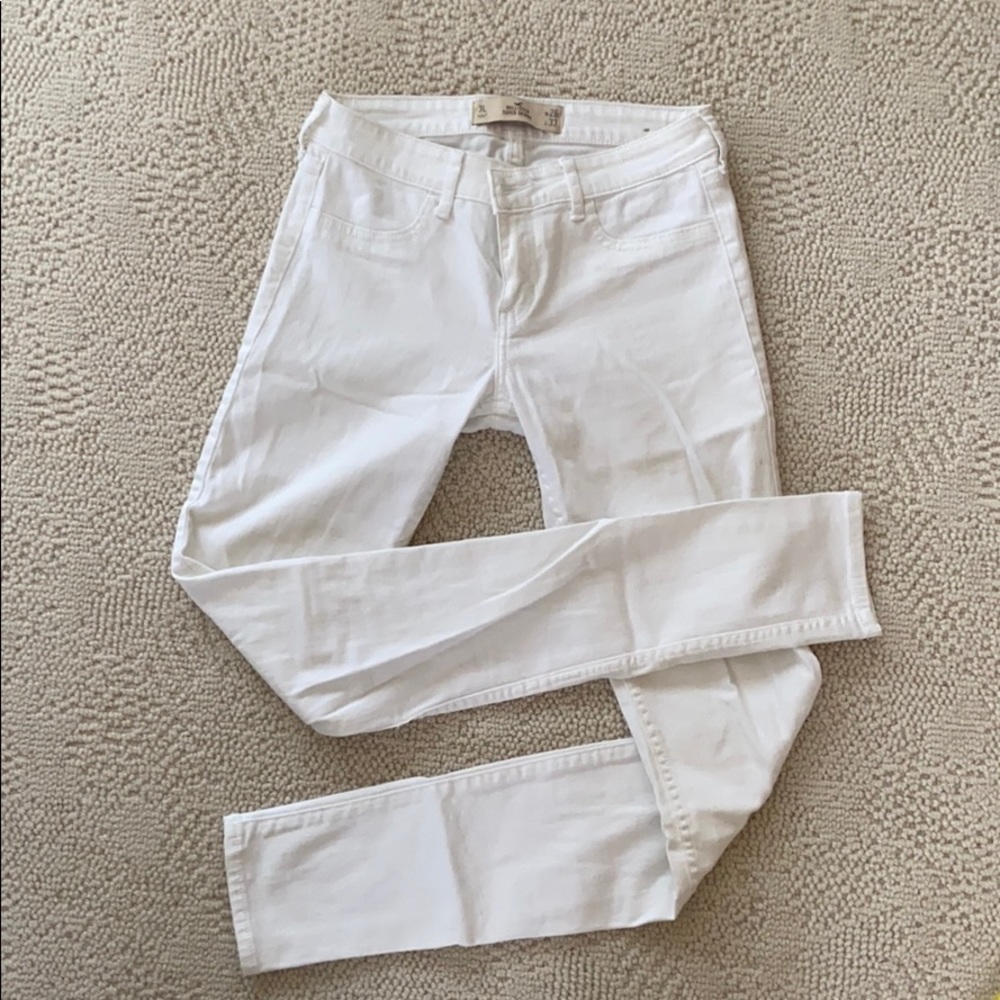 Hollister white super skinny jeans size 3L